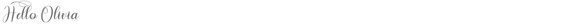 Hello Olivia Hello Olivia.otf font preview
